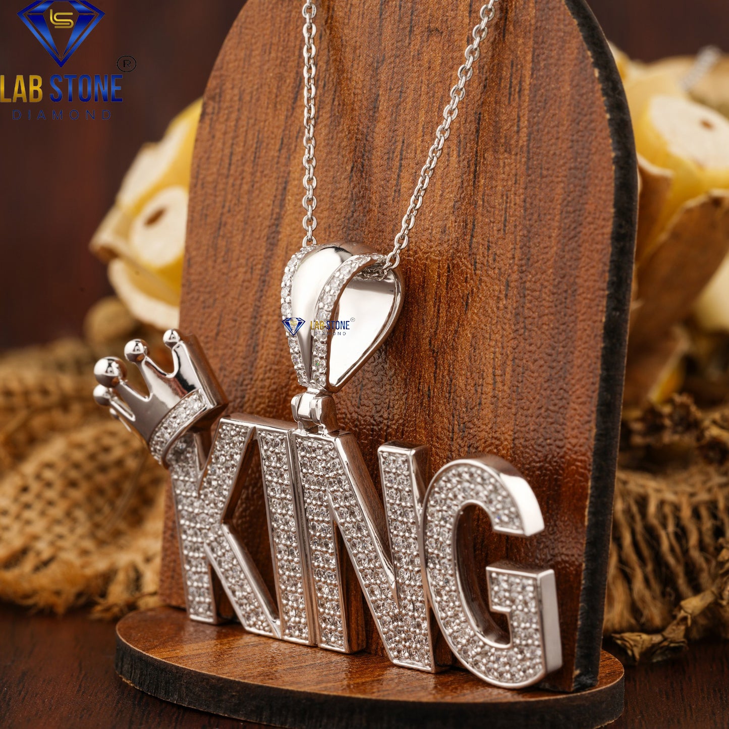 1.919 TDW Round Cut Diamond Custom Pendant with Chain