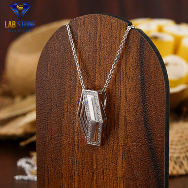 0.15 TDW Round Cut Diamond Custom Pendant with Chain