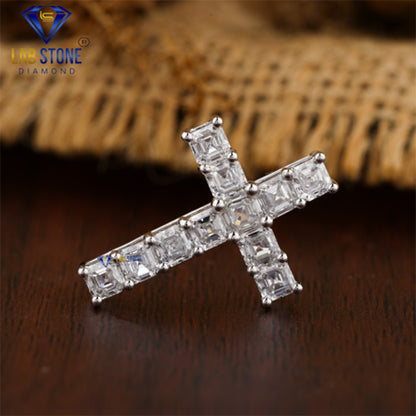 1.46 TDW Round Cut Diamond Cross Pendant