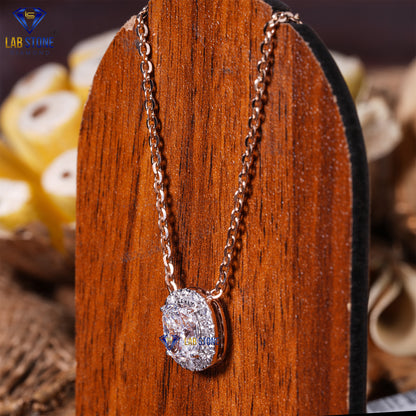 2.01 TDW Round & Cushion Cut Diamond Custom Pendant with Chain