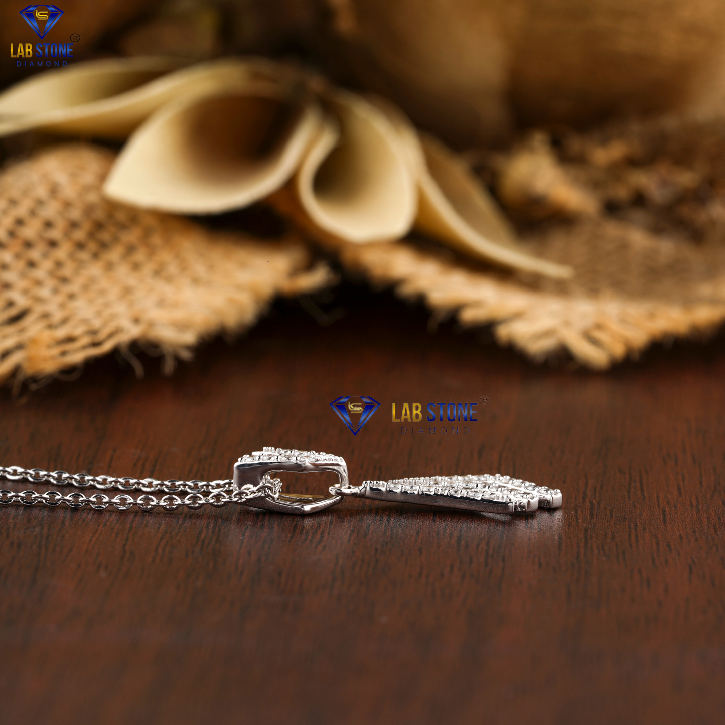 0.20 TDW Round Cut Diamond Custom Pendant with Chain