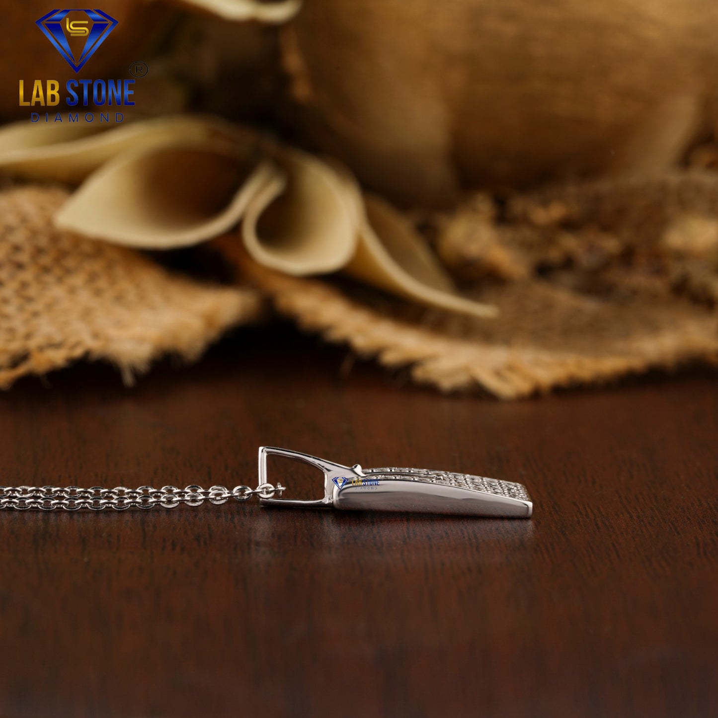 0.28 TDW Round Cut Diamond Custom Pendant with Chain