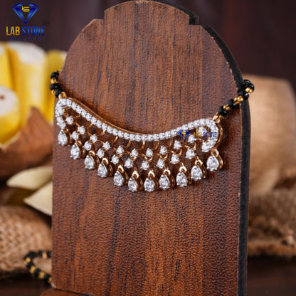 1.09 TDW Round Cut Diamond Custom Pendant with Chain