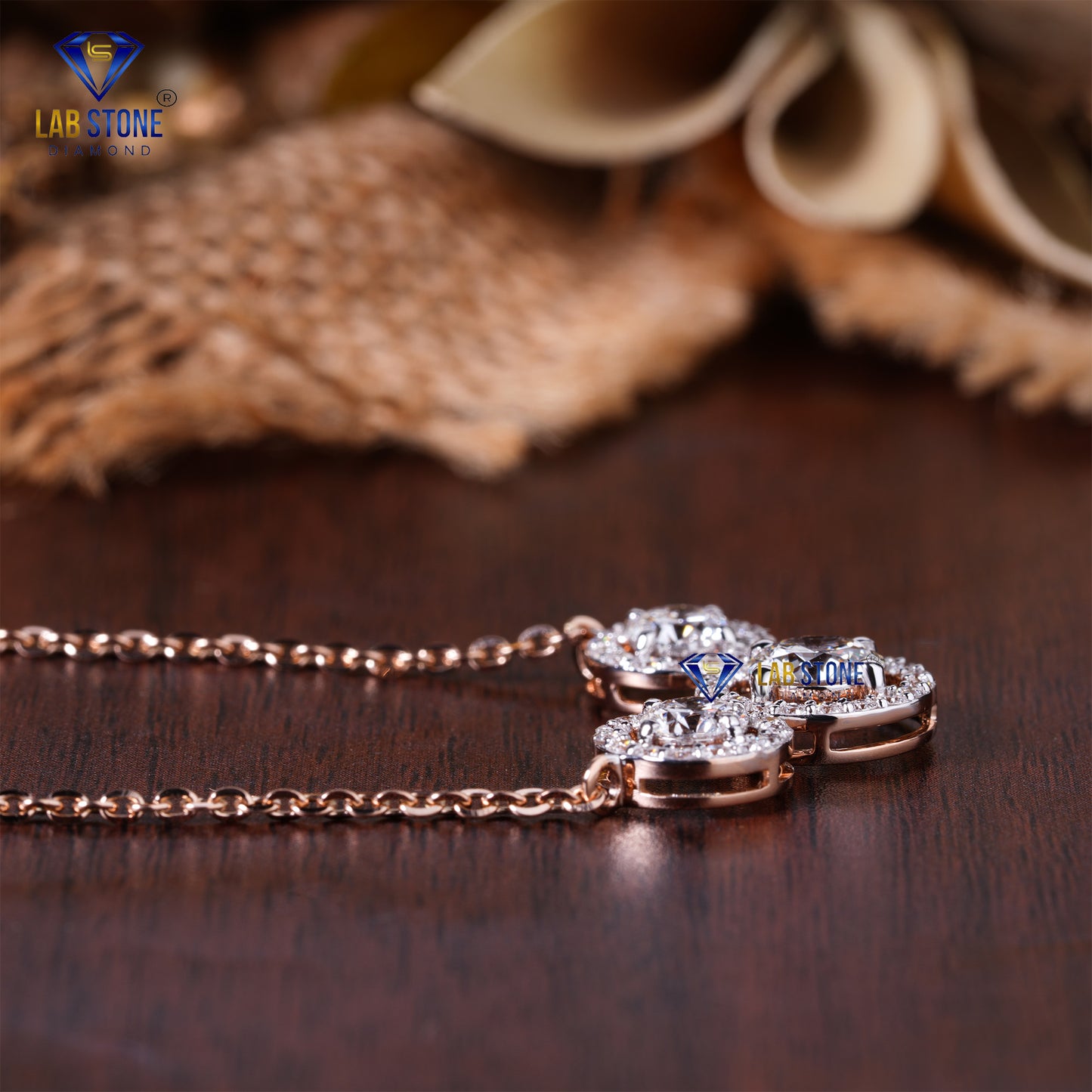 1.72 TDW Round Cut Diamond Custom Pendant with Chain