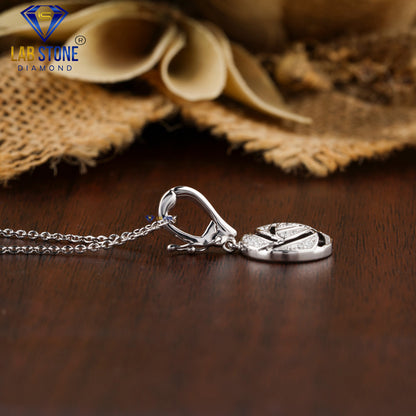 0.12 TDW Round Cut Diamond Custom Pendant with Chain