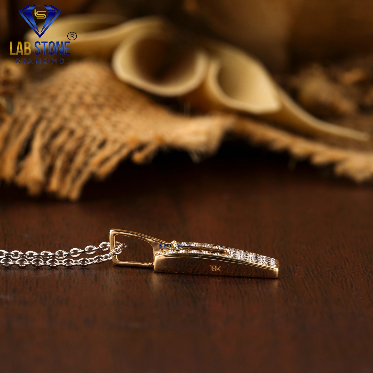 0.28 TDW Round Cut Diamond Custom Pendant with Chain