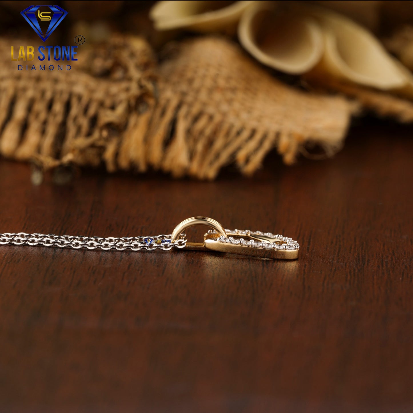 0.153 TDW Round Cut Diamond Custom Pendant with Chain