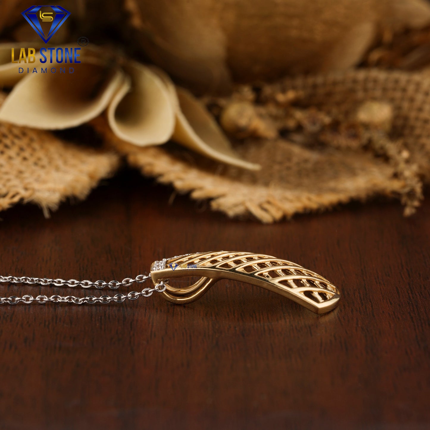 0.204 TDW Round Diamond Custom Pendant with Chain