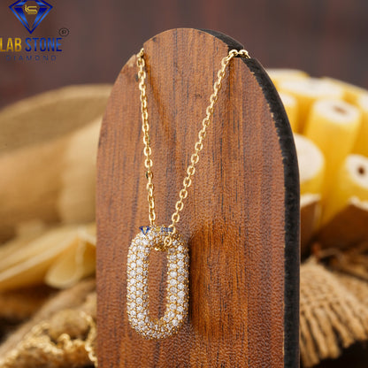 1.31 TDW Round Cut Diamond Pendant with Chain