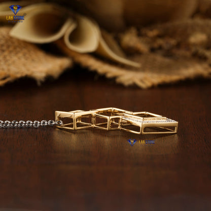 0.23 TDW Round Cut Diamond Custom Pendant with Chain