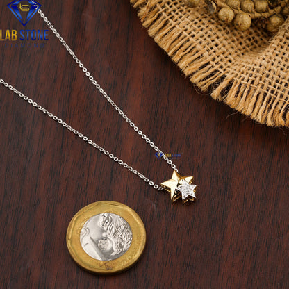 0.04 TDW Round Cut Diamond Pendant with Chai