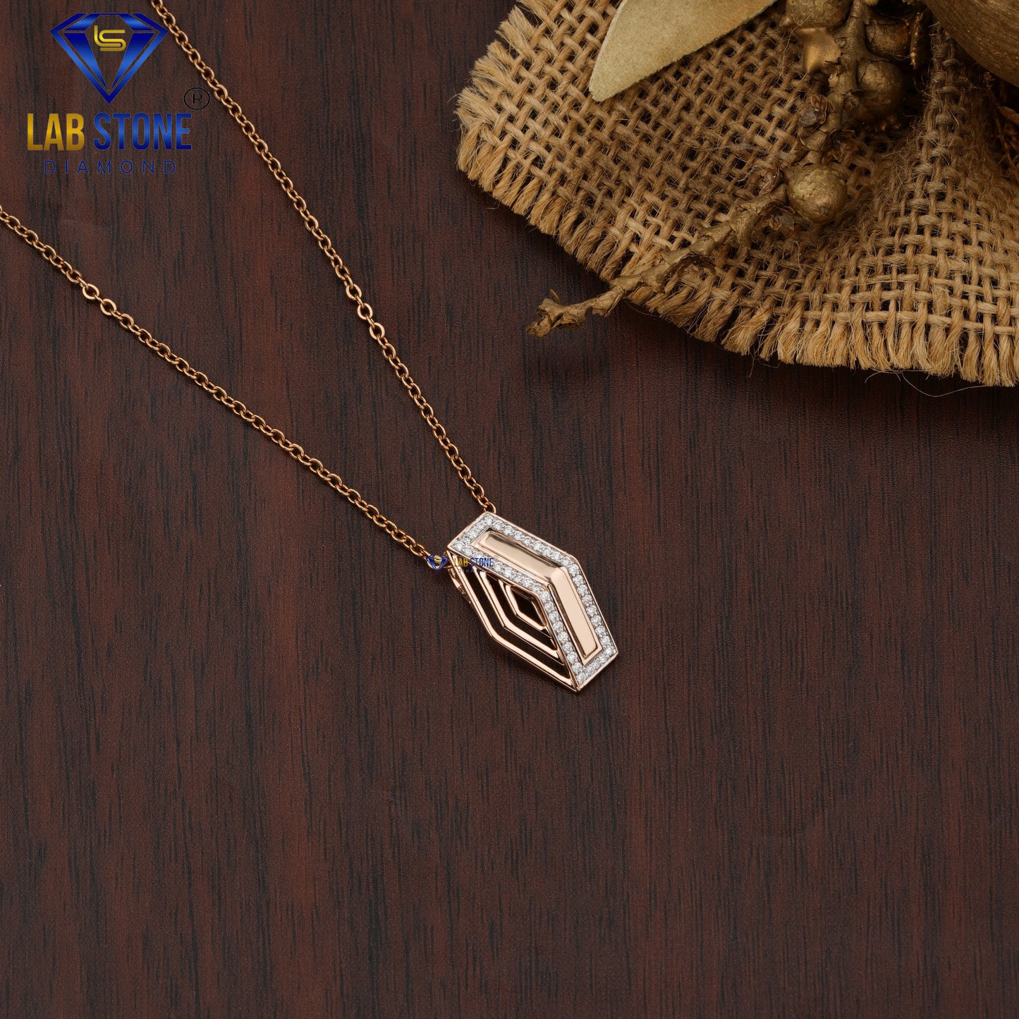 0.15 TDW Round Cut Diamond Custom Pendant with Chain