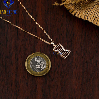 0.10 TDW Round Cut Diamond Pendant with Chain