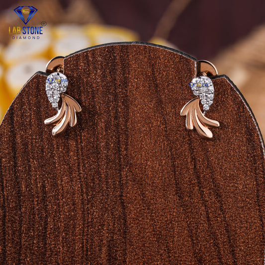 0.10 TDW Round Cut Diamond Stud Earring