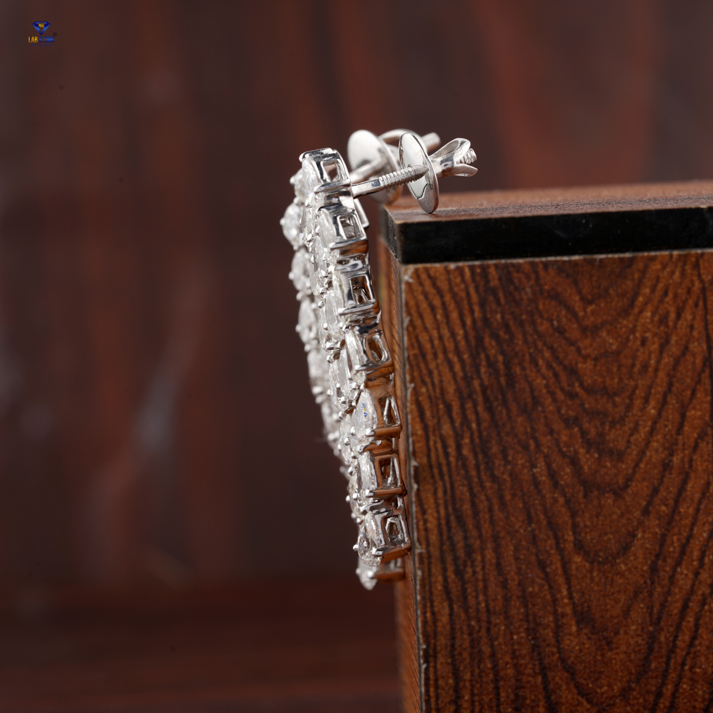 7.20 TDW Pear Cut Diamond Drop & Dangle Earrings