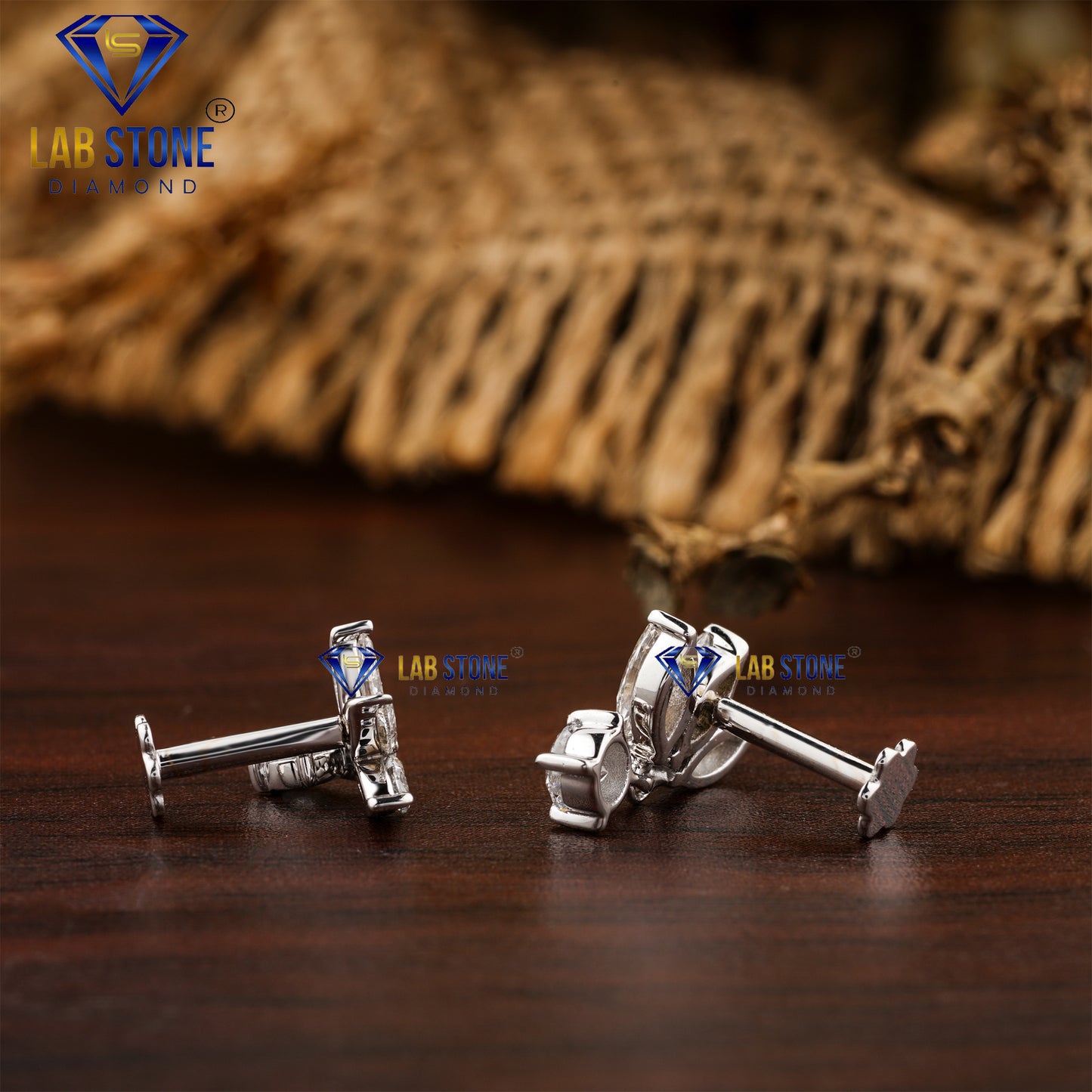 0.49 TDW Marquise & Round Cut Diamond Drop & Dangle Earrings