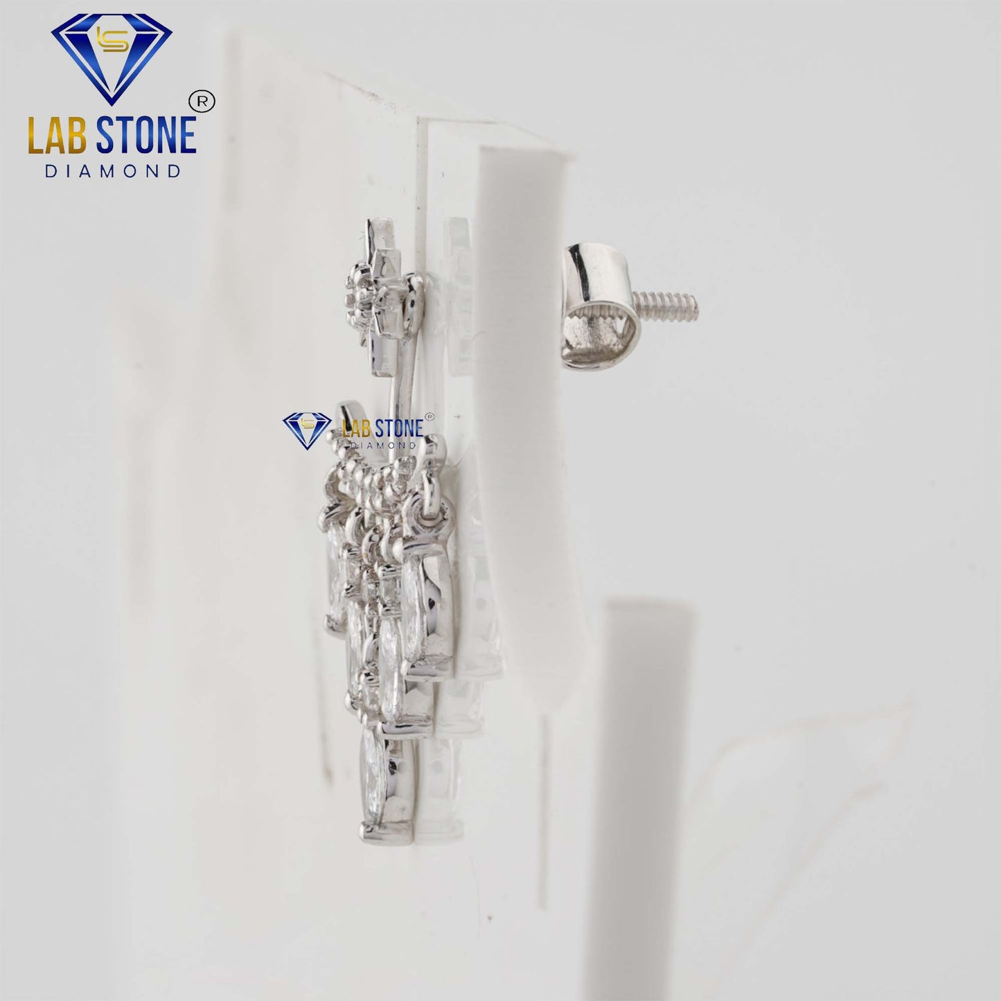 1.27 TDW Marquise & Round Cut Diamond Drop & Dangle Earrings