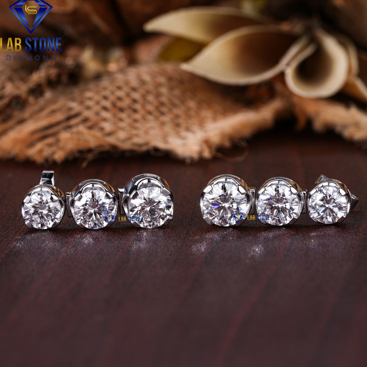 9.60 TDW Round Cut Diamond Drop & Dangle Earrings