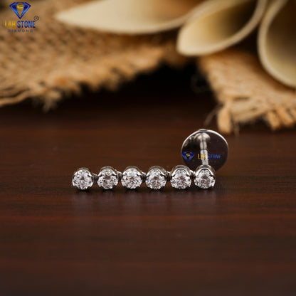 0.70 TDW Round Cut Diamond Drop & Dangle Earring