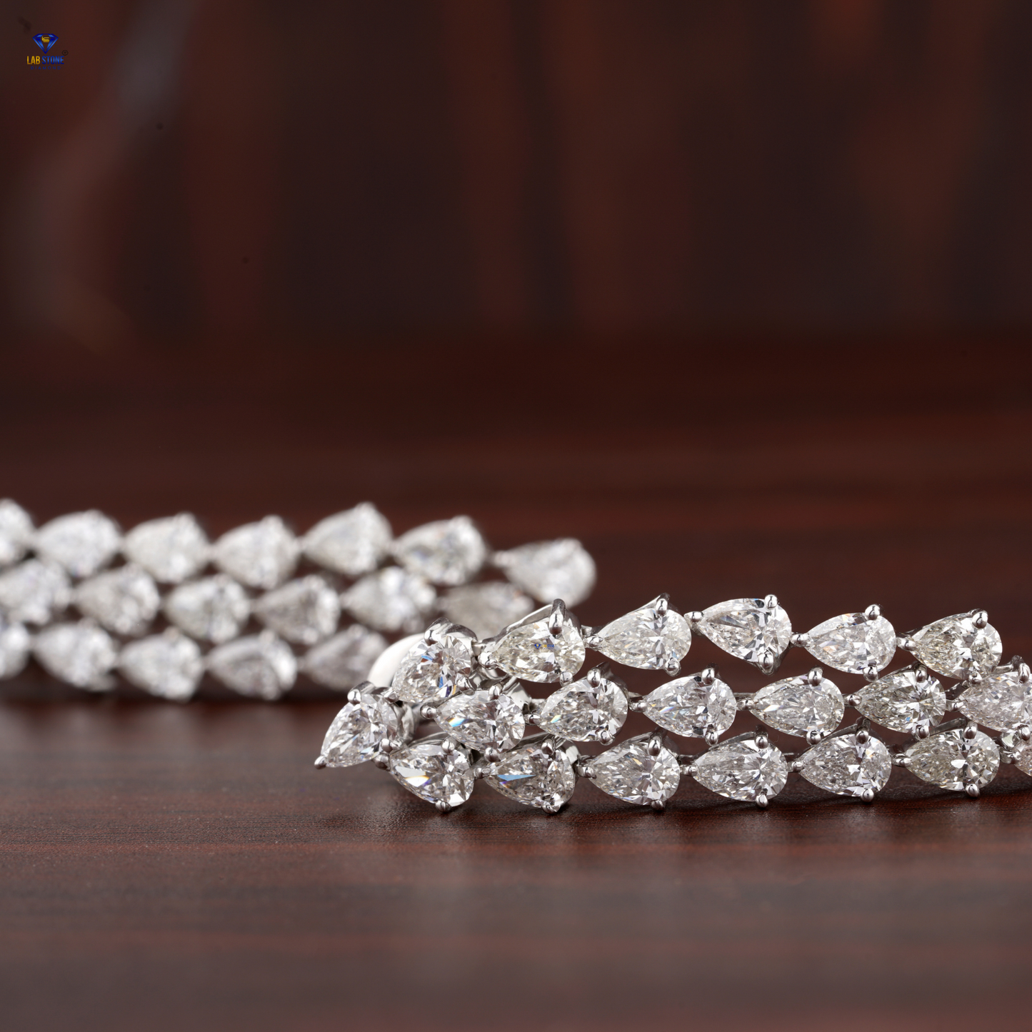 7.20 TDW Pear Cut Diamond Drop & Dangle Earrings