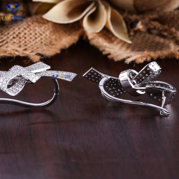 3.52 TDW Round Cut Diamond Drop & Dangle Earrings