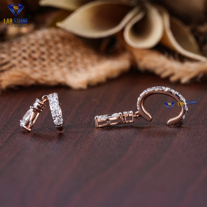 1.09 TDW Marquise ,Pear & Round Cut Diamond Piercing