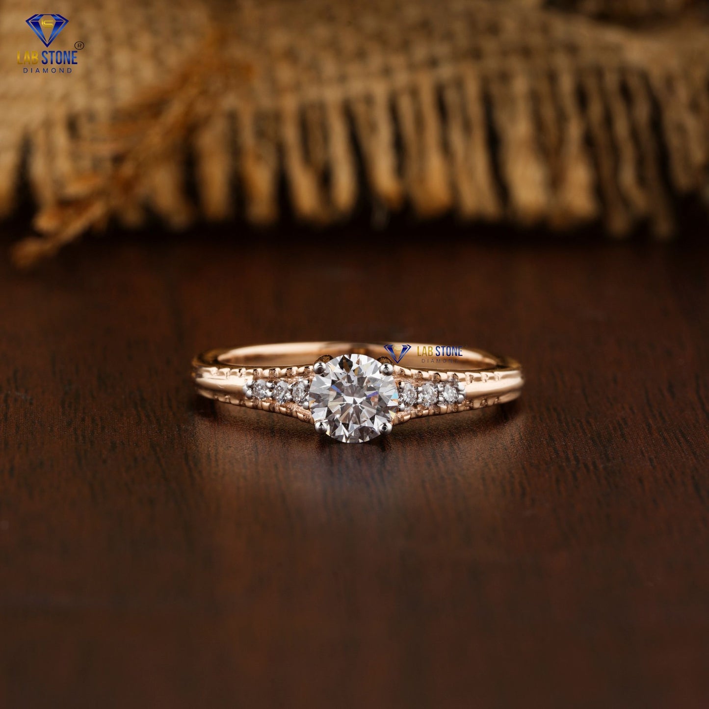 0.65 TDW Round Cut Women’s Engagement Diamond Ring