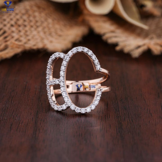 0.57 TDW Round Cut Women's Engagement Diamond Ring