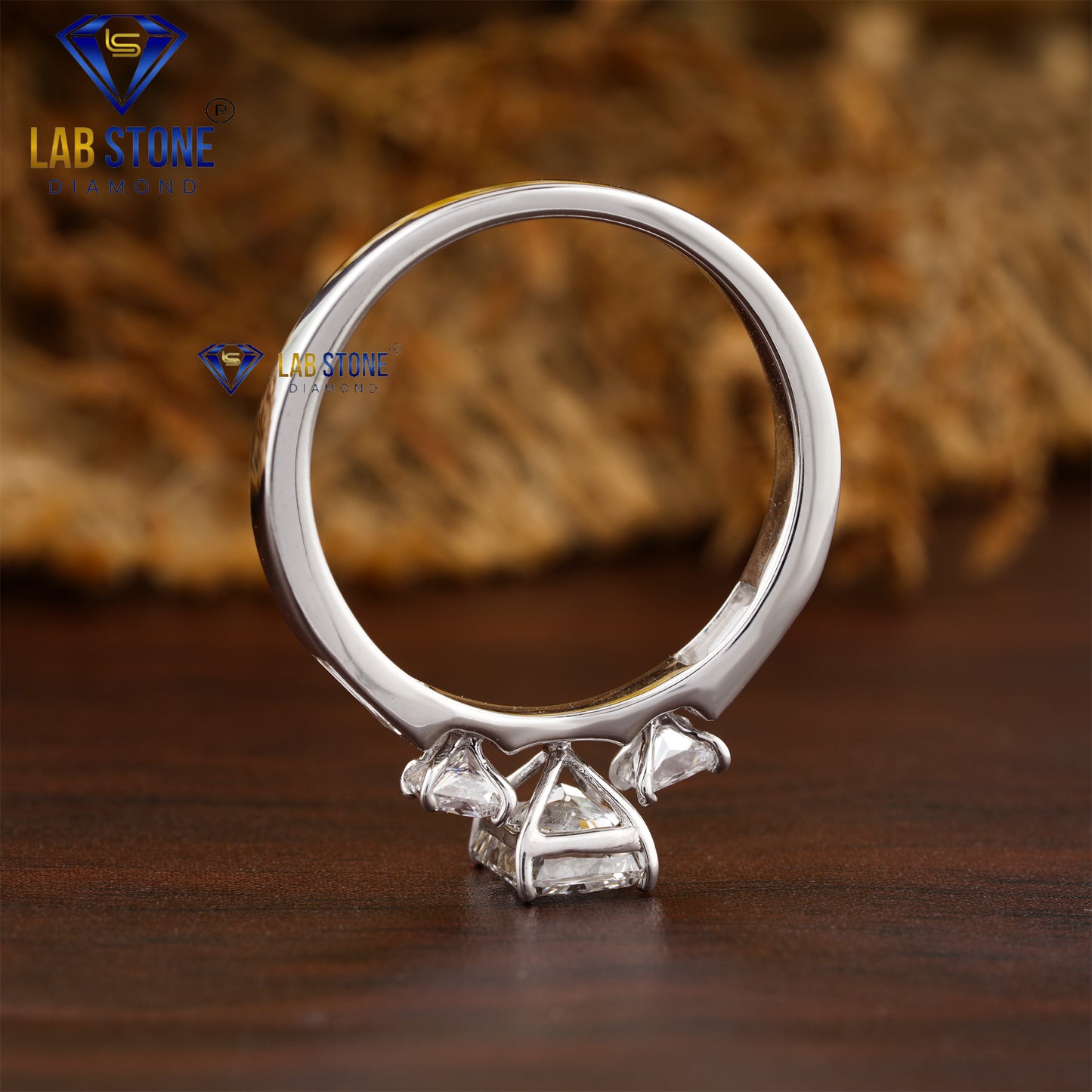 1.50 TDW Radiant, Princess and Baguette Cut Women’s Diamond Ring