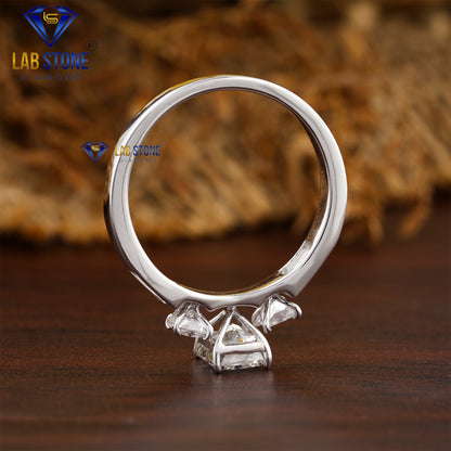 1.50 TDW Radiant, Princess and Baguette Cut Women’s Diamond Ring