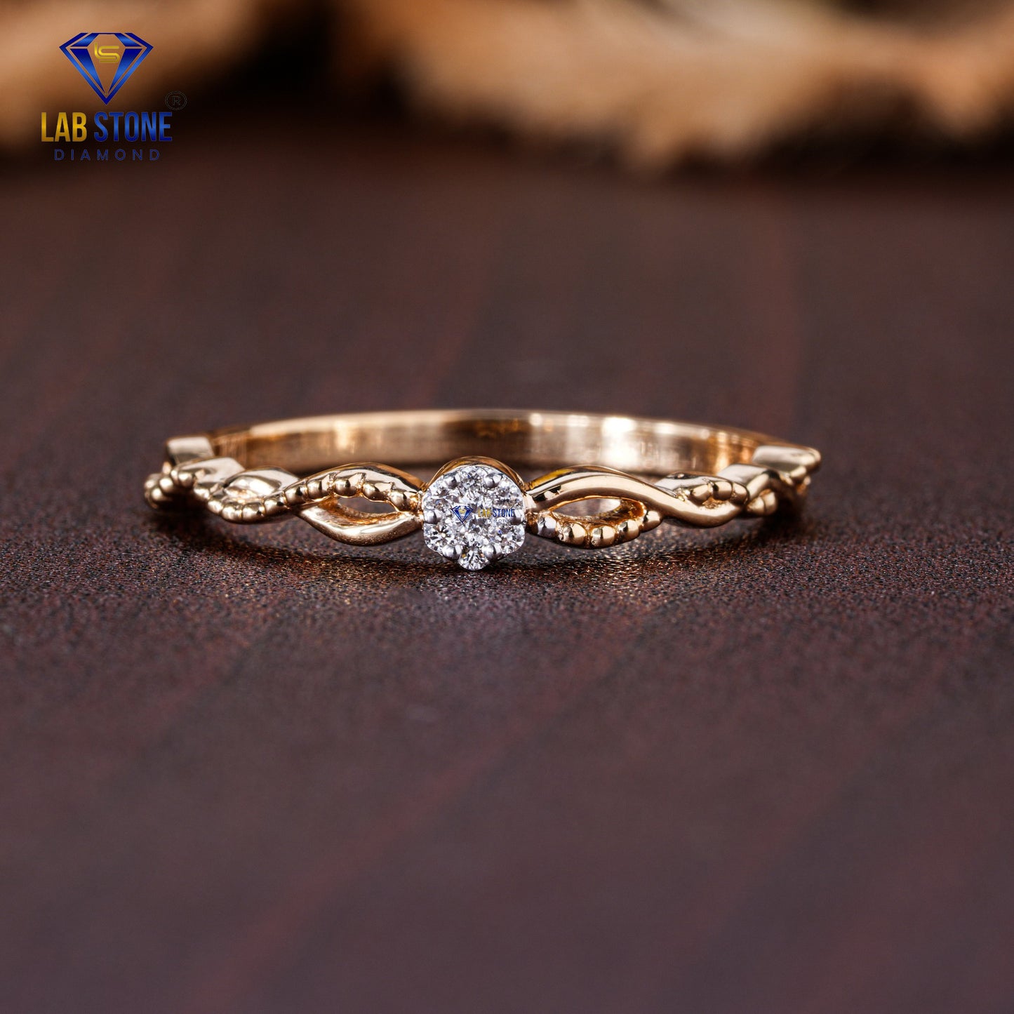 0.045 TDW Round Cut Diamond Women's Band