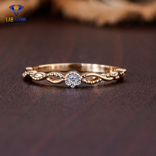 0.045 TDW Round Cut Diamond Women's Band