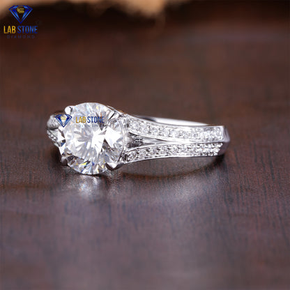 1.70 TDW Round Cut Women’s Engagement Diamond Ring
