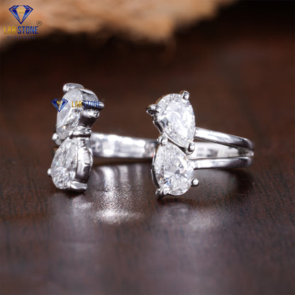 0.80 TDW Pear Cut Women’s Elegant Diamond Engagement Ring