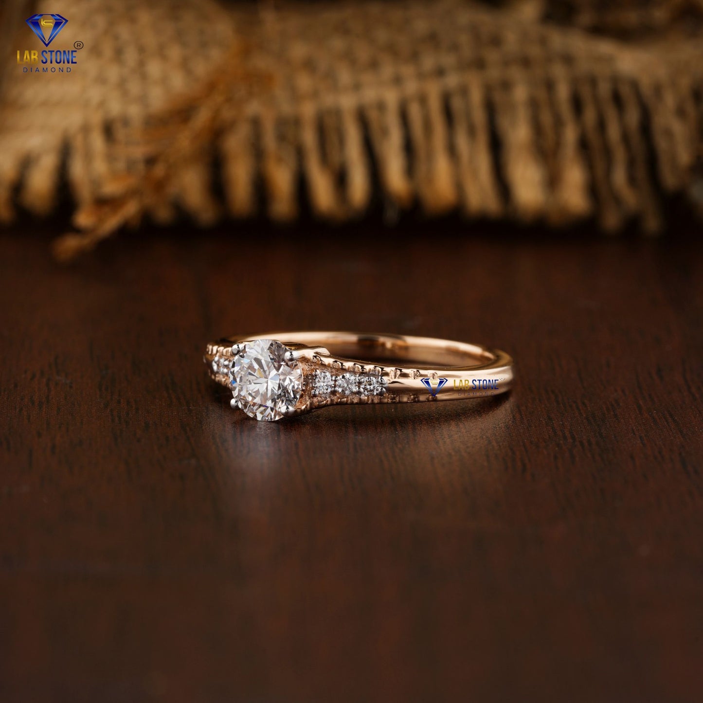 0.65 TDW Round Cut Women’s Engagement Diamond Ring