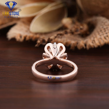 3.32 TDW Fancy Pink Oval & Round Cut Women’s Halo Diamond Ring