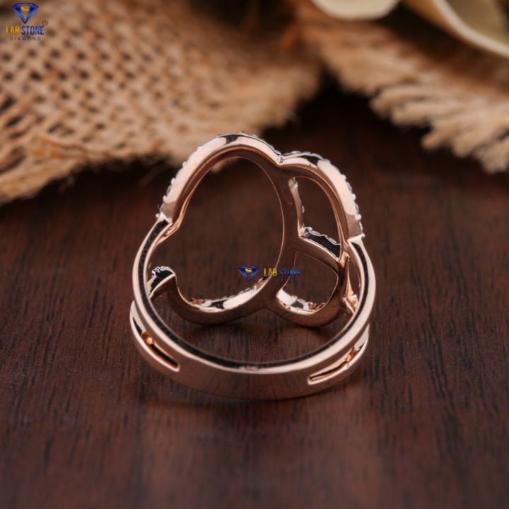 0.57 TDW Round Cut Women's Engagement Diamond Ring