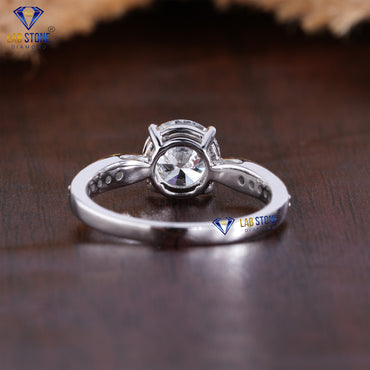 1.50 TDW Round Cut Diamond Women’s Engagement Ring