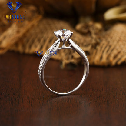 1.37 TDW Round Cut Diamond Women’s Engagement Ring