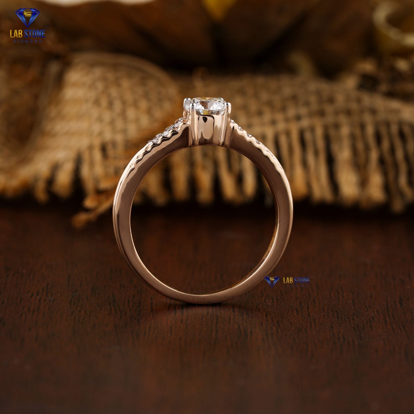 0.65 TDW Round Cut Women’s Engagement Diamond Ring