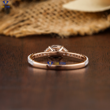 0.72 TDW Marquise & Round Cut Women’s Engagement Diamond Ring