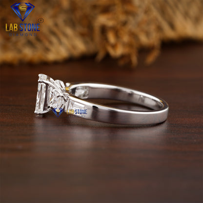 1.50 TDW Radiant, Princess and Baguette Cut Women’s Diamond Ring