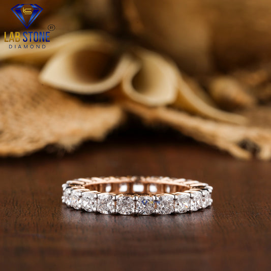 3.45 TDW Cushion Cut Women’s Diamond Eternity Band