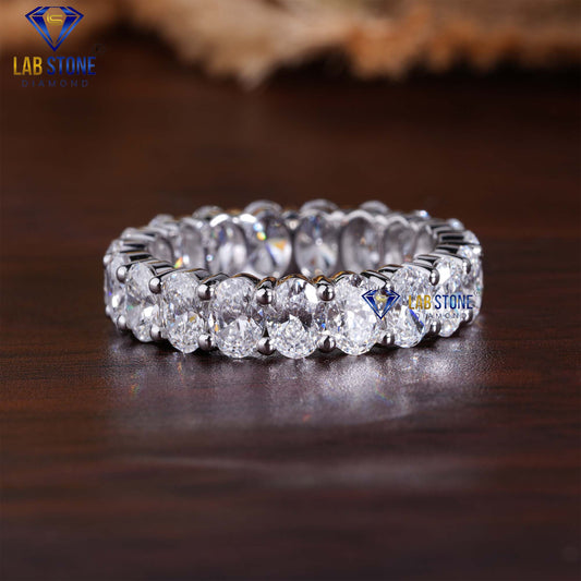 3.97 TDW Oval Cut Eternity Diamond Band