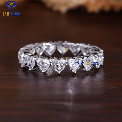 3.18 TDW Heart Cut Women’s Eternity Diamond Band