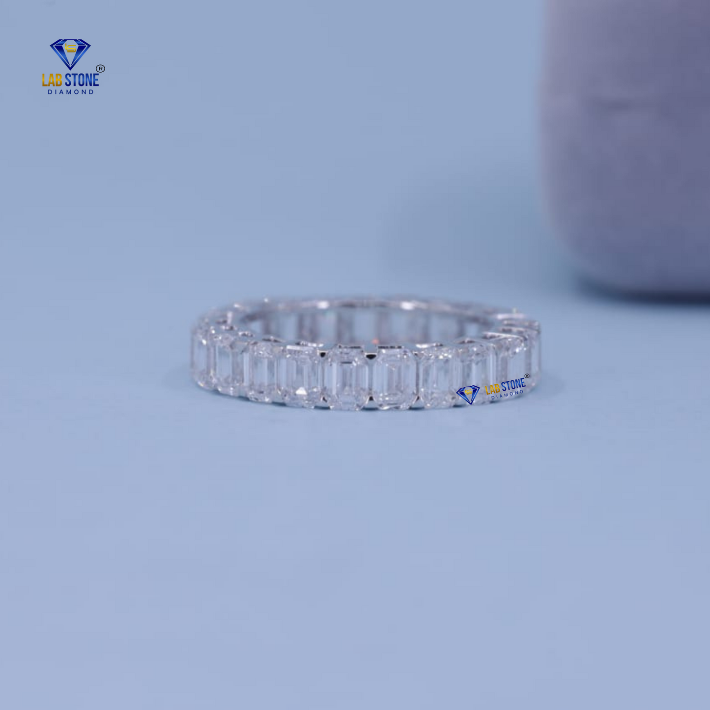 5.75 TDW Emerald Cut Women’s Diamond Eternity Band