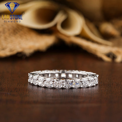3.45 TDW Cushion Cut Women’s Diamond Eternity Band
