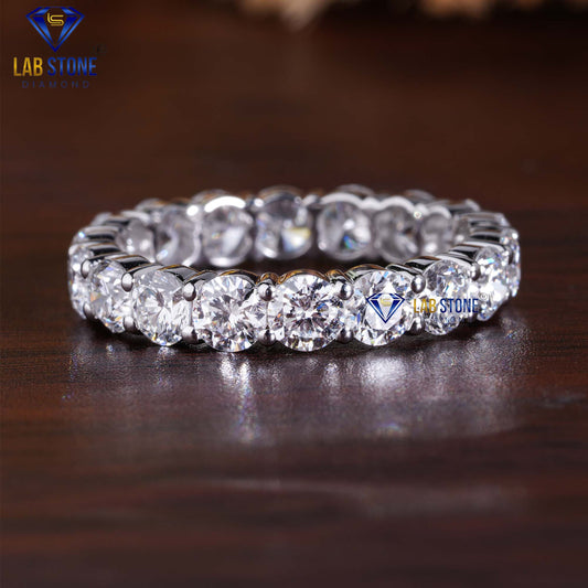 3.40 Carat Round Cut Diamond Eternity Ring