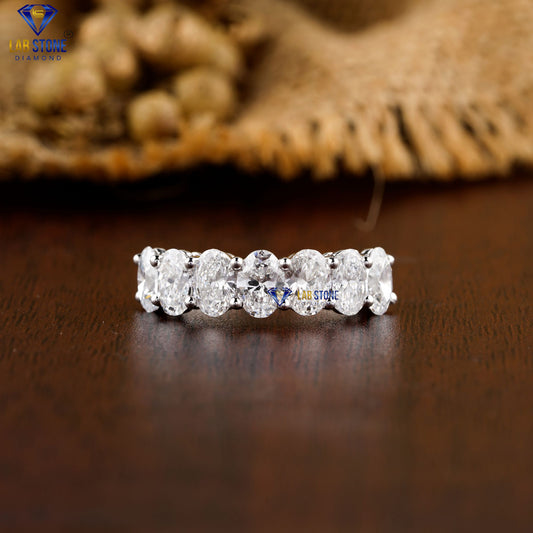 2.03 TDW Oval Cut Women’s Diamond Half Eternity Band