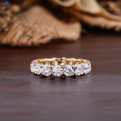 3.84 TDW Round Cut Women's Diamond Eternity Band